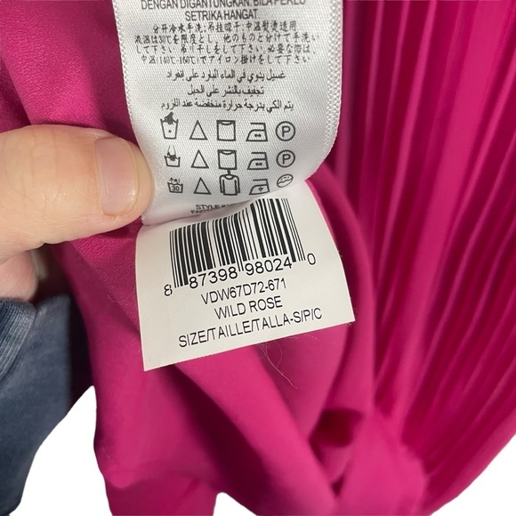 BCBGeneration Pleated Popover Mini Dress in Pink Size S - Picture 15 of 16